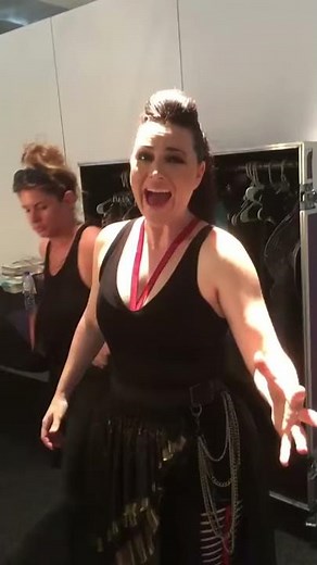 Amy Lee Screaming (Graspop Metal Meeting Backstage)