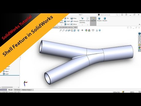 How to use Shell Feature in SolidWorks | SolidWorks Tutorial #solidworks #3dmodeling