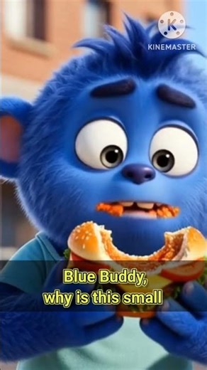 Blue Buddy#trending# cute monster cartoon#shorts