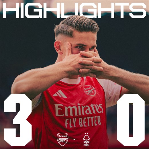 2.9M views · 126K reactions | Three goals and three points at home  Catch the highlights from our win over Nottingham Forest  | Arsenal | Facebook