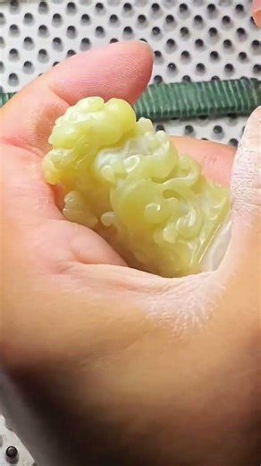 Hand-carved Qingtian Fengmen Green seal #Seal stone material#Purely hand-carved#Seal stone