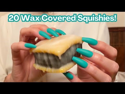 ASMR * Wax Covered Squishy Cracking & Tapping!! * No Talking
