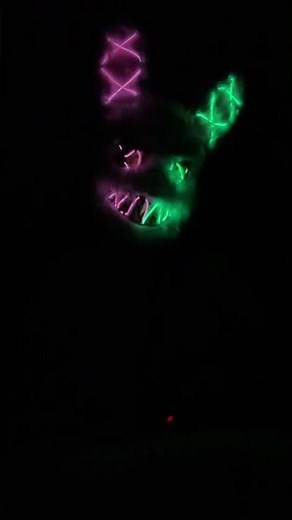 Scary bunny mask #halloweencostume