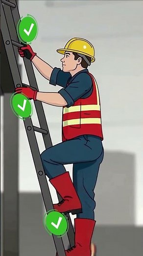 Ladder Safety: ALWAYS Use 3-Point Contact! (What Not To Do) | WSH Tip by Eversafe Academy