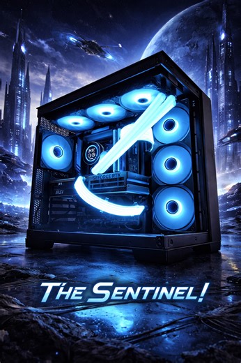 The Sentinel!🛡️ 265KF | 5070Ti | 32GB DDR5 | 2TB Gen4 NVMe | Temp Display | Jawa