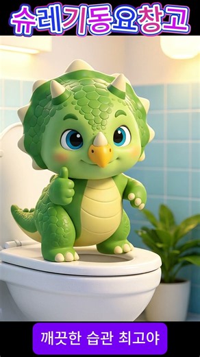 슈레기동요창고 [공룡동요]🦖 응가 대장 트리케라톱스 🚽💩ㅣ #공룡동요 #생활습관동요 #화장실습관