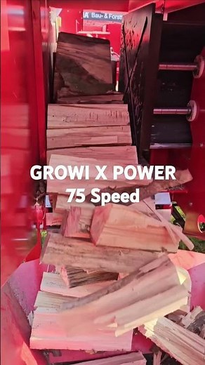 GROWI X POWER 75 Speed der schnellste Holzspalter #holzspalter