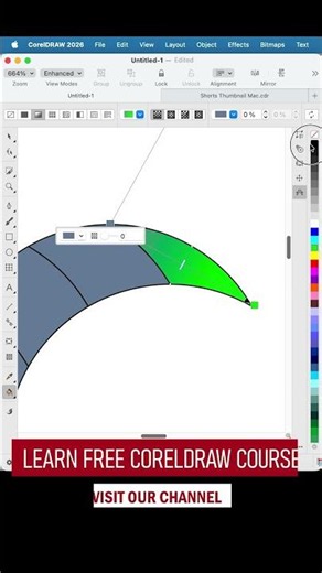 Amazing Circle Pattern Using Smart Fill in CorelDraw #logo #logodesign