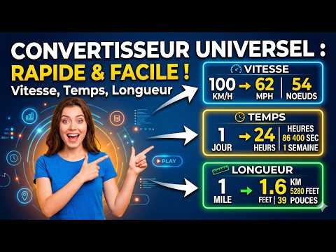 Tuto : Convertir Vitesse, Temps et Longueur Facilement ! 🔄