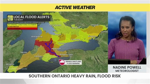 Thunderstorms to bring heavy rain, flood risk to southern Ontario
