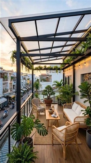 😳From Messy Balcony to Modern Patio Café ☕ Insane Transformation!