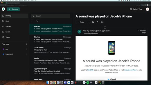 Created a fully working email client with Next.js. No state management librarys (just react contexts). Planning to release this in August as my second ever SaaS product.