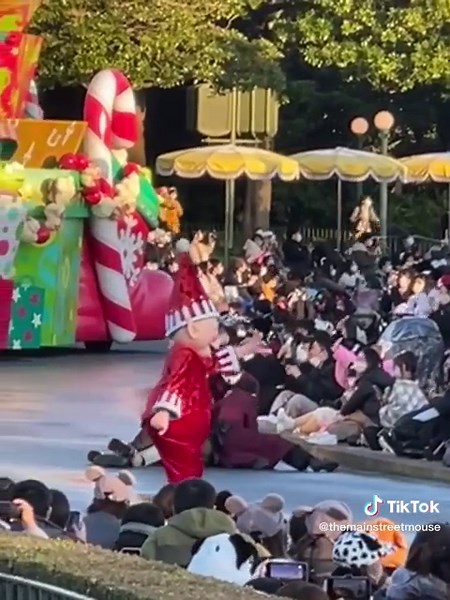 Man Jumps in Front of Parade Float at Tokyo Disneyland