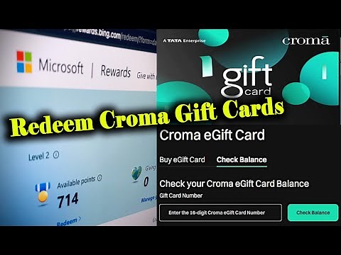 Microsoft rewards croma gift card redeem | how to use croma gift card | microsoft croma gift card
