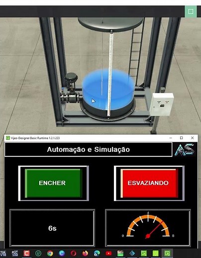 Comunicação CLP e IHM - Filling Tank (Timers)