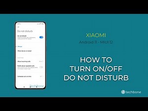 Turn on/off Do Not Disturb - Xiaomi [Android 11 - MIUI 12]