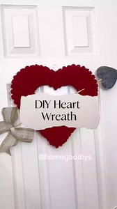 💕Easy Heart & Arrow Wreath💕 All supplies are from Dollar Tree, except the chunky yarn, which is from Walmart! I pushed a large skewer (cut to size) from Dollar Tree through the yarn and part of the wreath to hold it in place. I forgot to record that part 🤦‍♀️😅. But it was fairly easy to do! Let me know if you have any questions. Hope you enjoy! 🤗 #diycrafts #homegoodiys #diy #dollartreelovers #dollartreecommunity #craft #easycrafts #dollartreecrafts #dollartree #budgetfriendlydecor | Home G