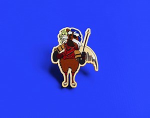 Sir Didymus Labyrinth Film / Movie Pin Badge, Geeky Brooch, Stocking Filler, Birthday Present, Labyrinth Pin, Handmade Illustrated Brooch - Etsy