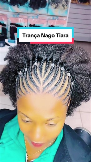 Ideias Criativas para Tranças Nagô Tiara