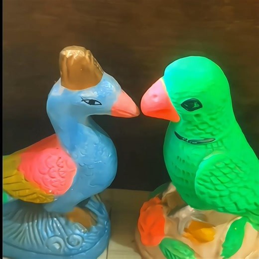 Neon Birds Face-Off 😳⚡ | Color Magic Experiment #shorts#experiment#trending