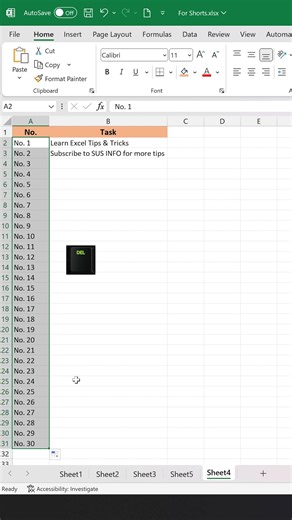 In this Excel Tutorial we are going to learn how to get auto numbering after each event. Thank you for Watching! #Excel #exceltips #corporate #accounting #finance | SUS INFO