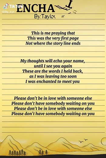 Enchanted Taylor Swift Lyrics