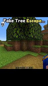 Minecraft Fake Tree Escape #minecraftgaming #pcgaming #minecraftmemes #fyp #minecraft #minecrafttutorial