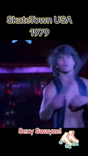 Skatetown USA, 1979. #nostalgia #patrickswayze #movie #skatetownusa #skatetown #1979 #sexyswayze #comedy #film #1970s #rollerskate #rollerskating #fyp #tiktok #foryou