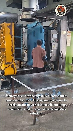 Industrial Manufacturing High-Speed Plastic Pallet Production Process | Heavy Duty Plastic Pallets
