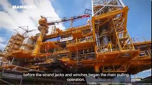 Load-out operations must be completed as soon as possible to keep the critical path – and first production - on schedule. Watch this 15,608t topside skidded from the quay in a single piece, cutting the number of operations, overall. More: https://mmoet.me/3SI0PwE | Mammoet