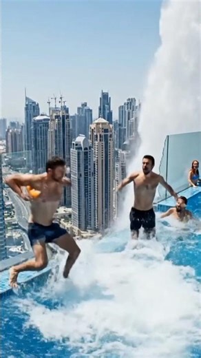 😱 Infinity Pool FAIL! Glass Wall COLLAPSES #fails