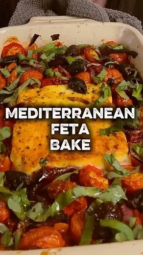 This addictive baked feta is savory, delish, & so easy to make! #cooking #recipe #keto #gluten free
