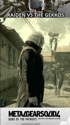 Raiden VS Gekkos | #MGS4 #OldSnake #MetalGear #metalgearsolid4