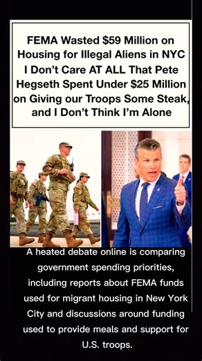 Spending Debate: FEMA Migrant Housing vs Support for U.S. Troops