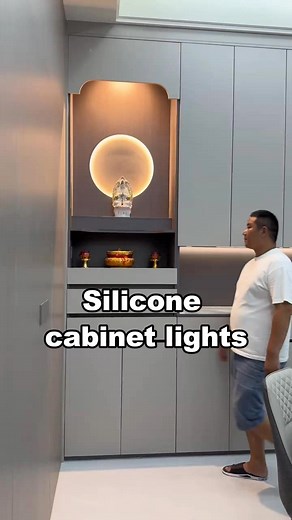 7.4K views · 20 reactions | Cabinet lamp design Recessed soft silicone light strip. #lamp #light #led #smarthome #lightingdecor #homedecor #lightingdesign #lampdesign #interiordesign #lampfactory #ledstriplights #ledstrips #diy #installation #designer #architect #architecture #instagood #home #atmosphere #aleadhome #aleadlighting | Alead Lighting | Facebook