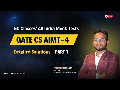 AIMT - 4 Solutions | Complete Analysis | GATE CSE 2026 All India Mock Tests | Sachin | PART - 1