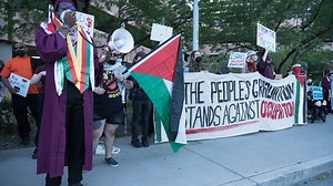 Pro-Palestine protesters demonstrate outside Arizona State University graduation ceremony