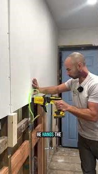 why does nobody hang drywall like this in the United States