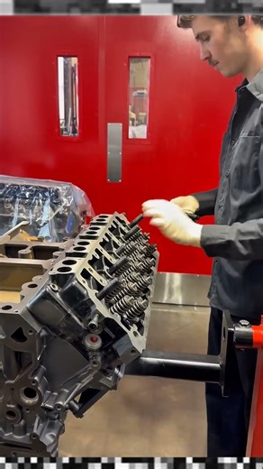 Ford Power Stroke Custom Engine Build #shorts #automobile