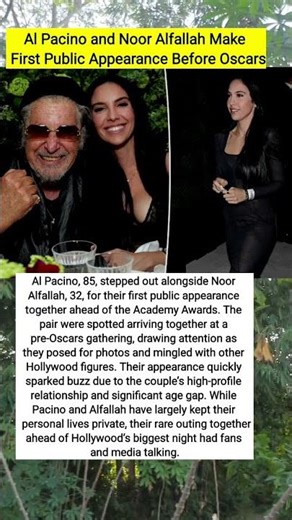 Al Pacino and Noor Alfallah Make First Public Appearance Before Oscars