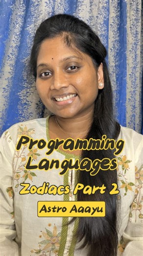 Astro Aaayu on Instagram: "Did you ever think HTML/CSS, Kotlin, GoLang, SQL, Rust and PHP could enter the Astro world ? Vedic Astrology x IT just got real Agree or fight me on the mapping (STTM) of Zodiacs and Programming Languages 😂 This is the amazing fusion of 2 opposite worlds, Logic (Tech) & Intuition (Astro) 👉 DM to get your complete Vedic chart interpretation Follow my page for deeper astrology insights as we utilize Astrology for self-awareness #AstroAaayu #VedicAstrology #InformationT
