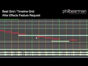 After Effects - Beat/Timeline Grid Feature Request Demo