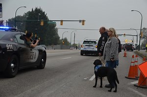 First responders line streets to pay tribute to fallen Burnaby RCMP officer