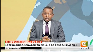 Cheptumo Burial Plans: Late Baringo Senator to be laid to rest on March 1 Senate colleagues condole family at Karen home #CitizenBriefs | Citizen TV Kenya