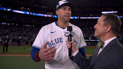 George Springer on his homer, playing through injury