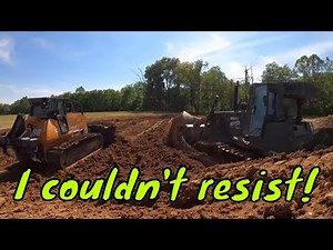 Super jealous Jerry is running the new Case 1650m dozer and I am stuck setting pipe but wait…