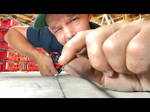 How to flick chalk lines on concrete alone | MILWAUKEE TOOLS chalk line