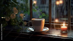 Morning Reflections: Raindrops and Warmth on a Spring Day