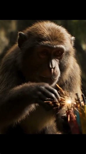 Monkey Throws Fireworks Into Cave 😱 Tigers & Monkeys Explode Out! 🐯🐒