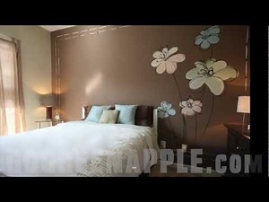 Master Bedroom Decorating Idea Green Apple Painting